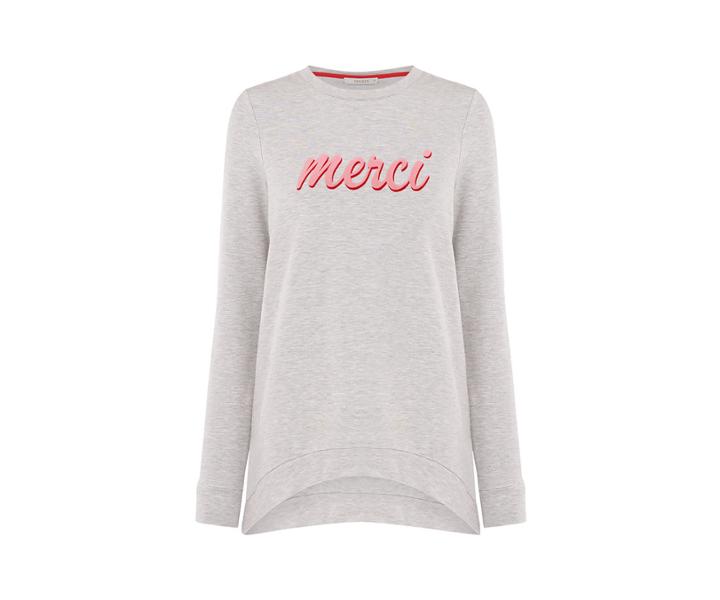 Oasis Merci Slogan Sweater