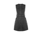 Oasis Faux Leather Zip Front Dress
