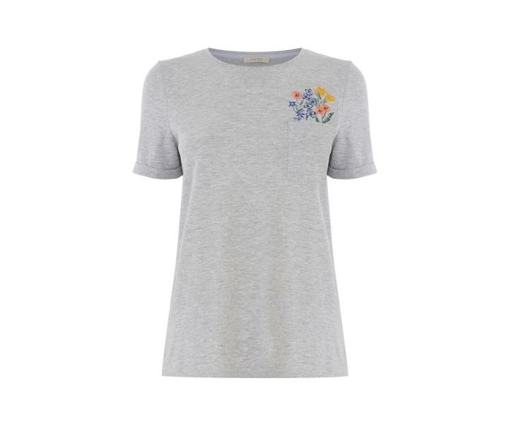Oasis Embroidered Pocket Tee