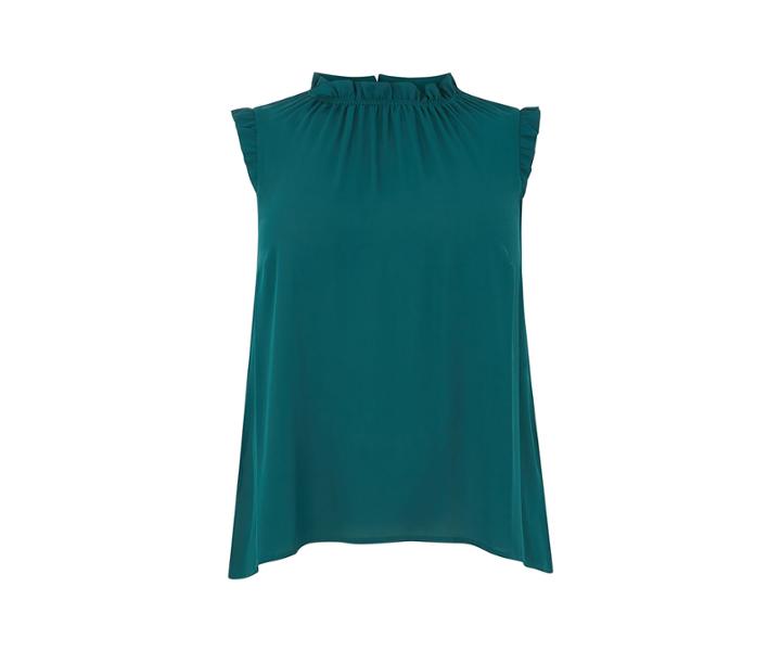Oasis Curve Frill Neck Top