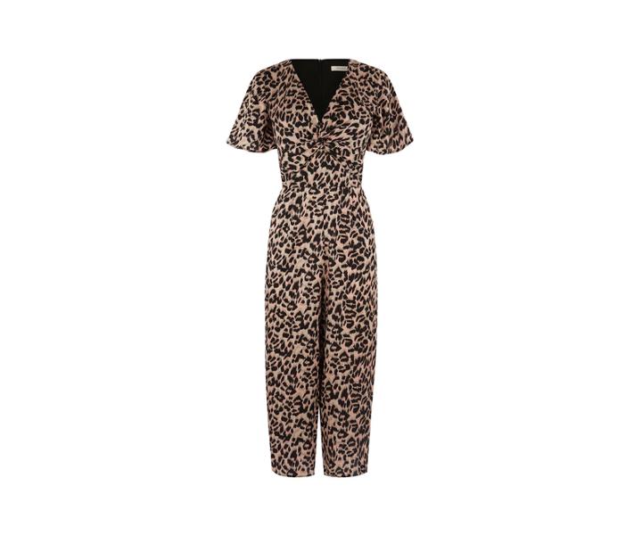 Oasis Leopard Culotte Jumpsuit