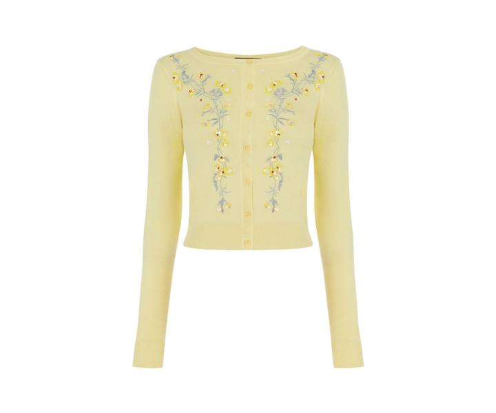 Oasis Floral Embroidered Cardi