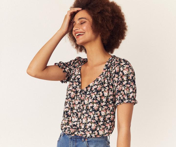 Oasis Brooke Ditsy Floral Top
