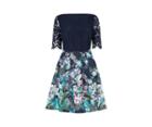 Oasis Lace Top Bloom Skater Dress