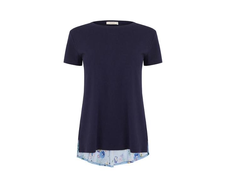 Oasis Floral Stripe Back Tee