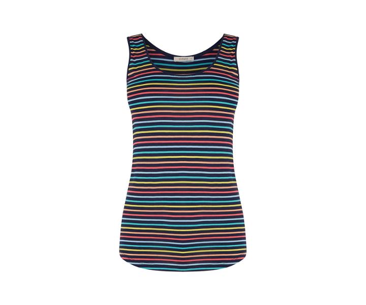 Oasis Rainbow Stripe Vest