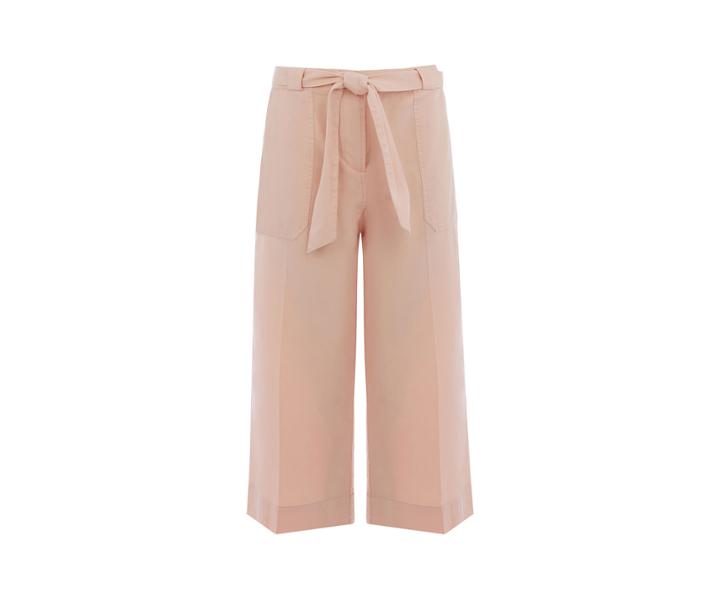 Oasis Wide Leg Twill Trouser