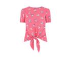 Oasis Humming Bird Tie Front Tee