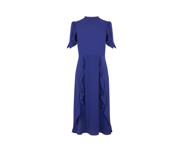 Oasis High Neck Midi Dress
