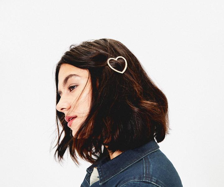 Oasis Diamante Heart Hair Grip