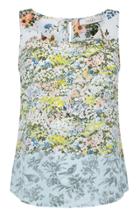 Oasis Ombre Ditsy Frill Sleeve Tee