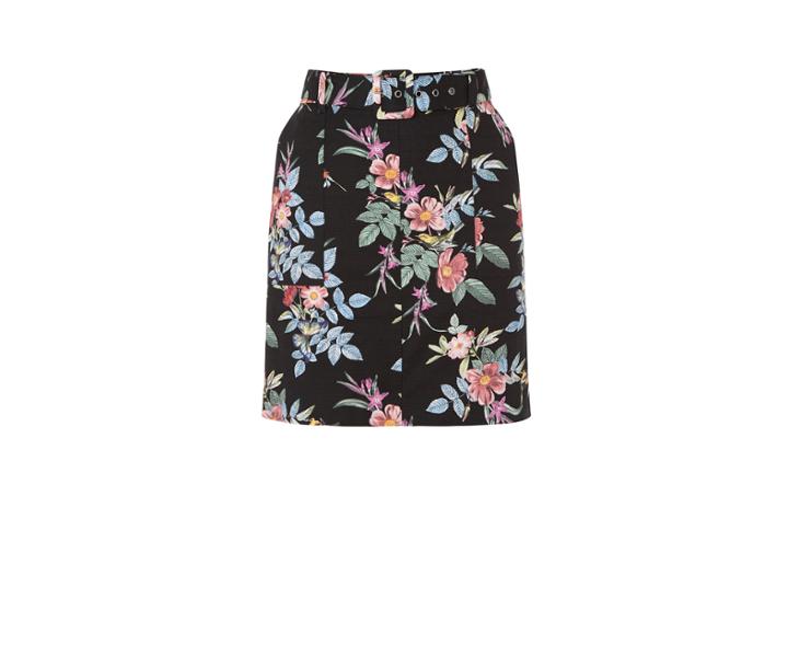 Oasis Violet Print Skirt