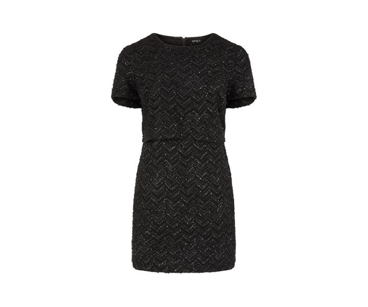 Oasis Curve Zig Zag Popcorn Dress