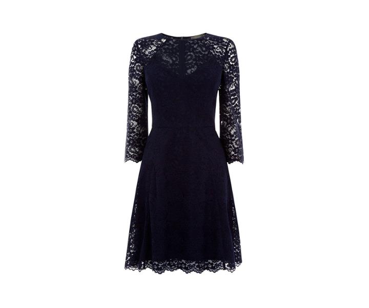 Oasis Lace Sleeve Skater Dress