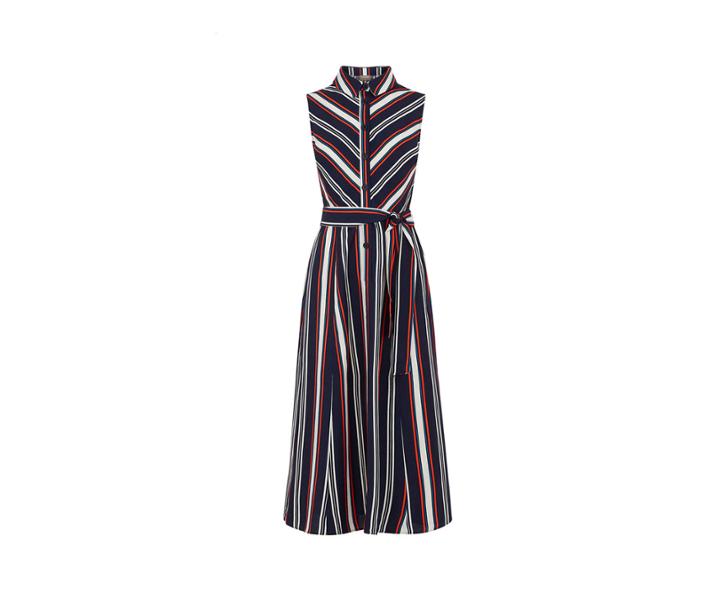 Oasis Long Stripe Midi Dress