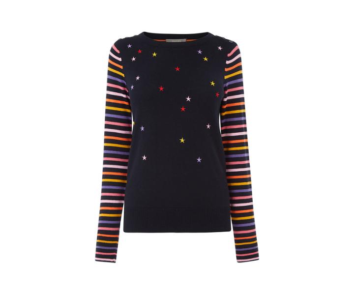 Oasis Poppy Star Stripe Jumper
