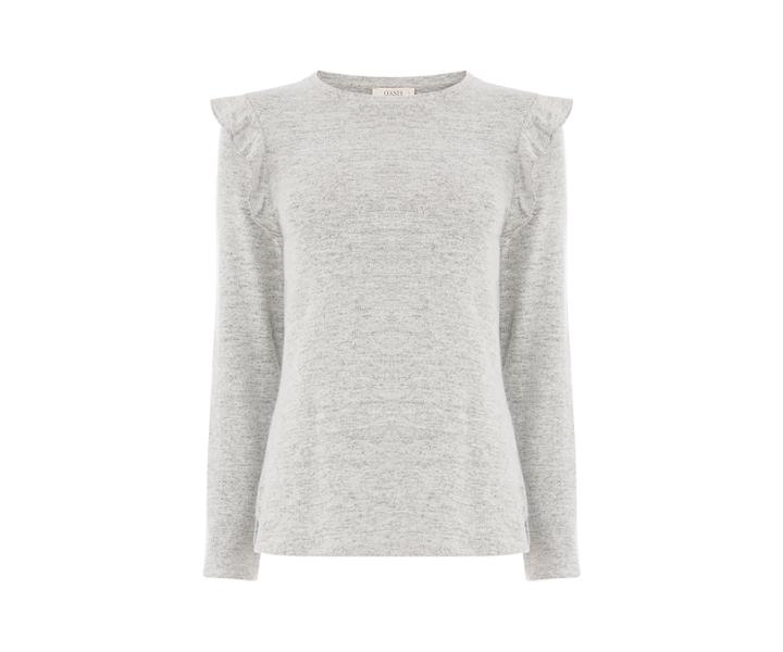 Oasis Ruffle Shoulder Sweat