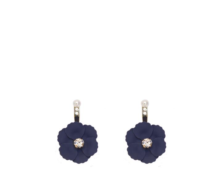 Oasis Flower Drop Front Earrings