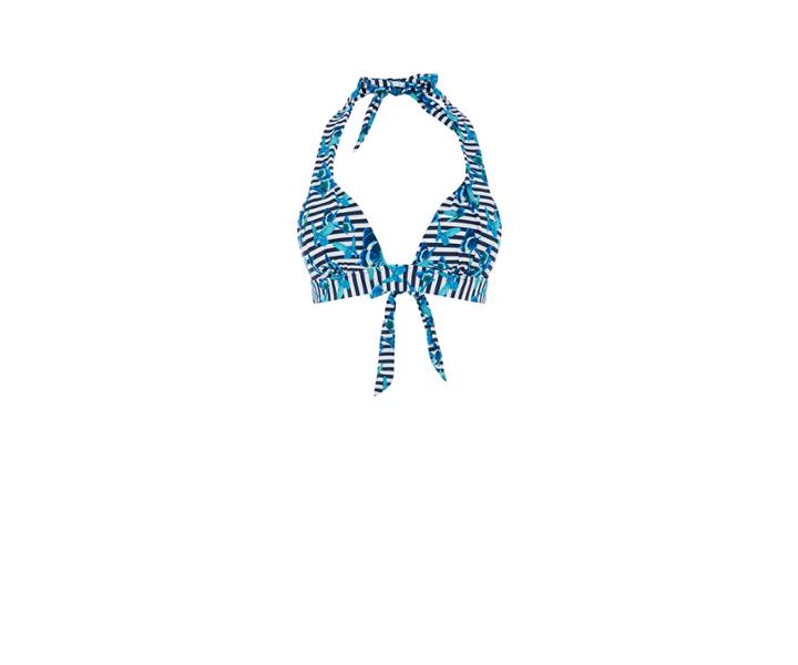 Oasis Stripe Butterfly Halter Bikini