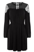 Oasis Lace Yoke Peasant Dress