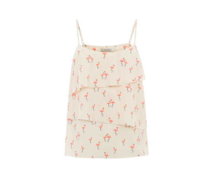 Oasis Flamingo Tiered Cami