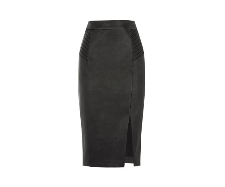 Oasis Pintuck Wrap Pencil Skirt