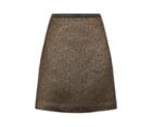 Oasis Poppy Gold Tweed Skirt