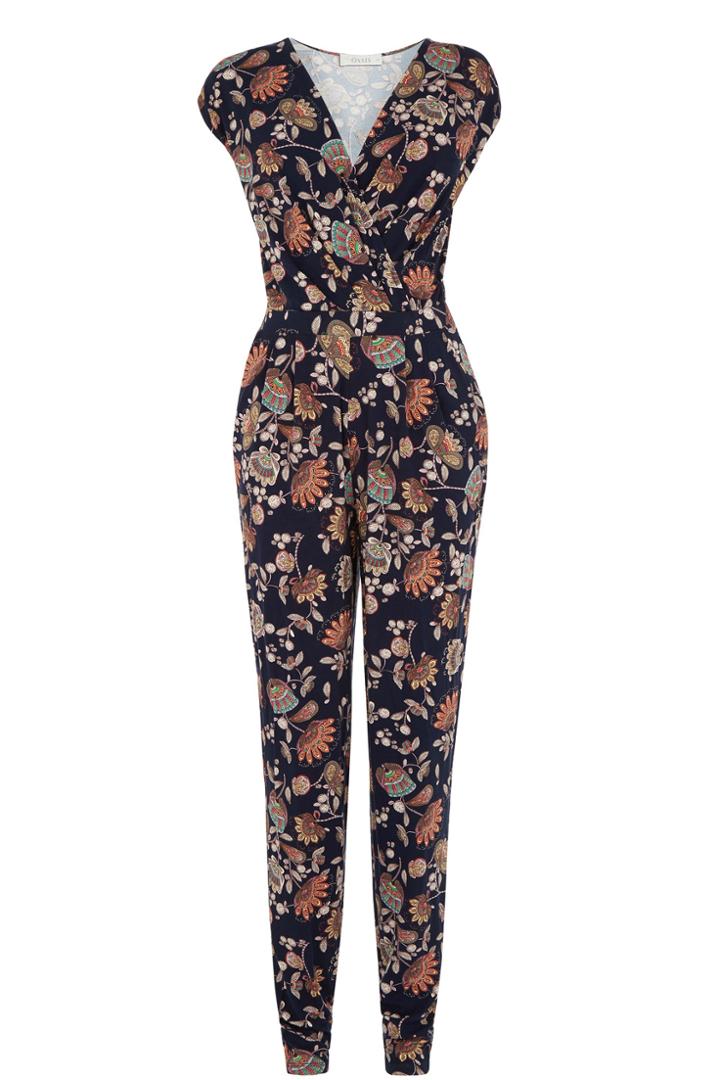 Oasis Goddess Print Jumpsuit