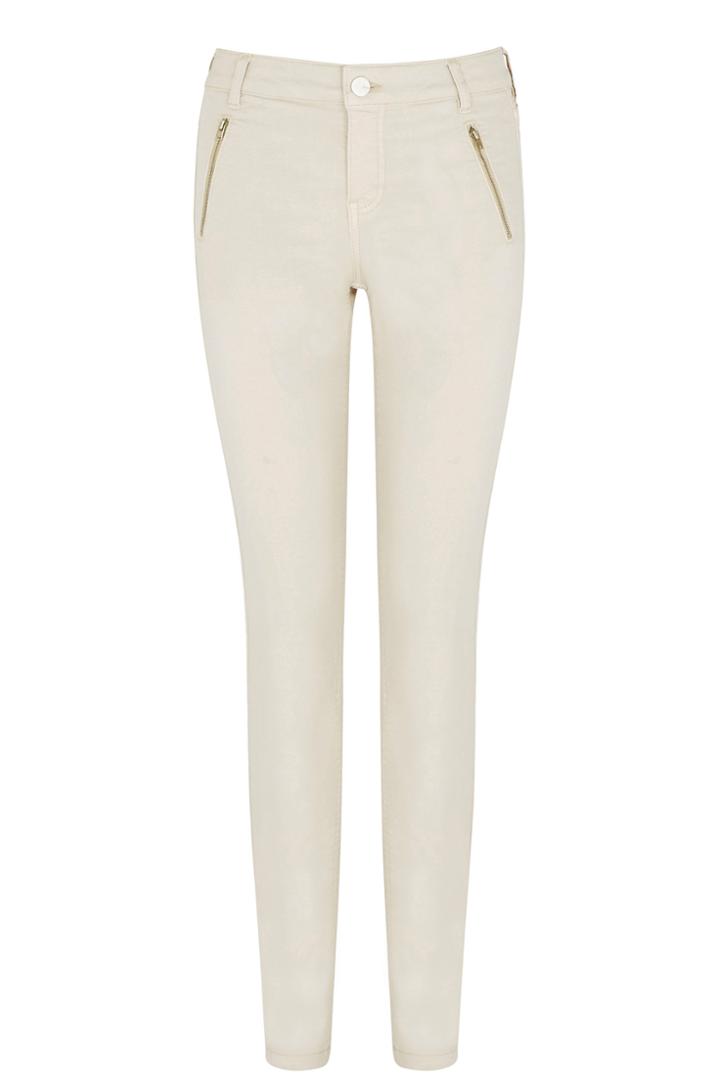 Oasis Ecru Jade Zip Pocket Jean