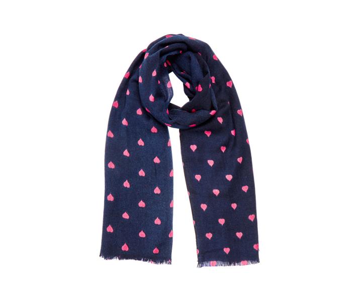 Oasis Heart Border Scarf