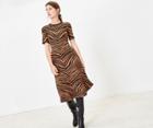 Oasis Tally Tiger Stripe Dress
