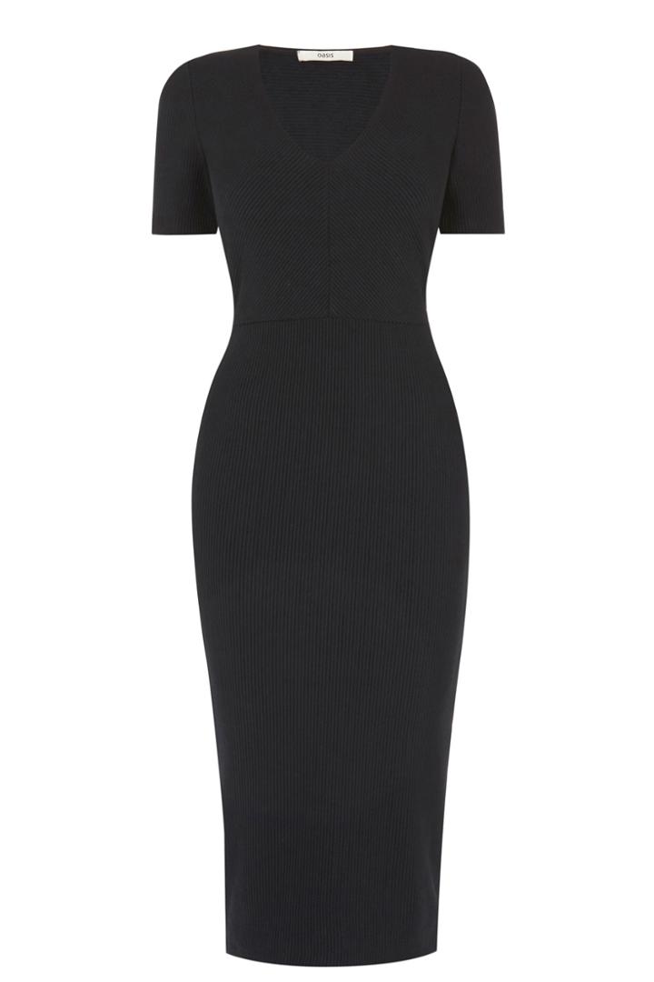 Oasis Ribbed Pencil Dress