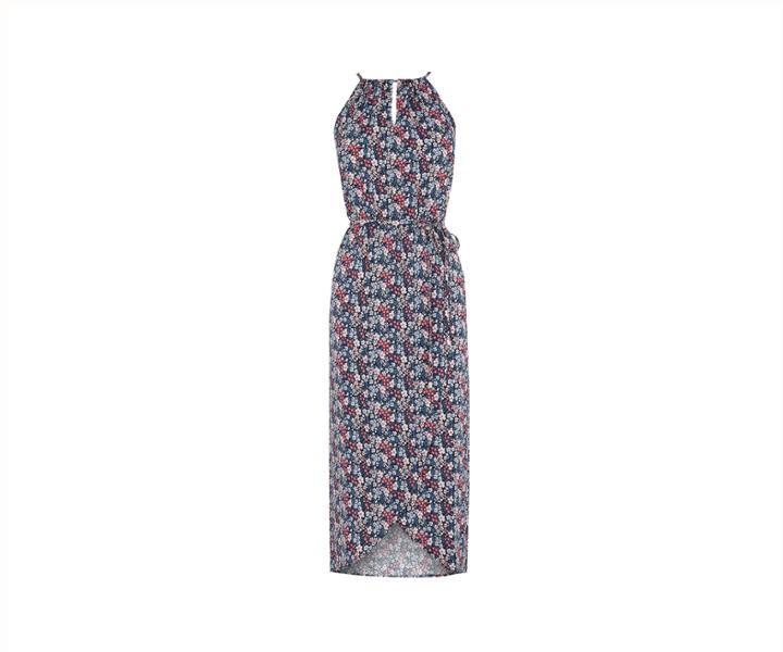 Oasis Ditsy Pleat Midi Dress