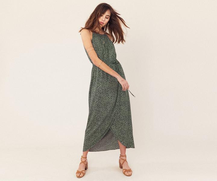 Oasis Dalmatian Midi Dress