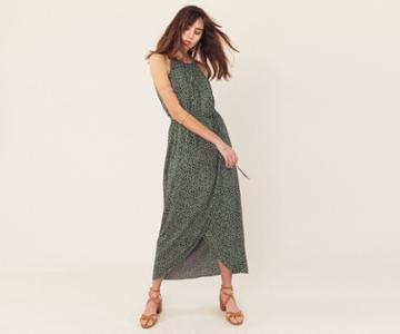 Oasis Dalmatian Midi Dress