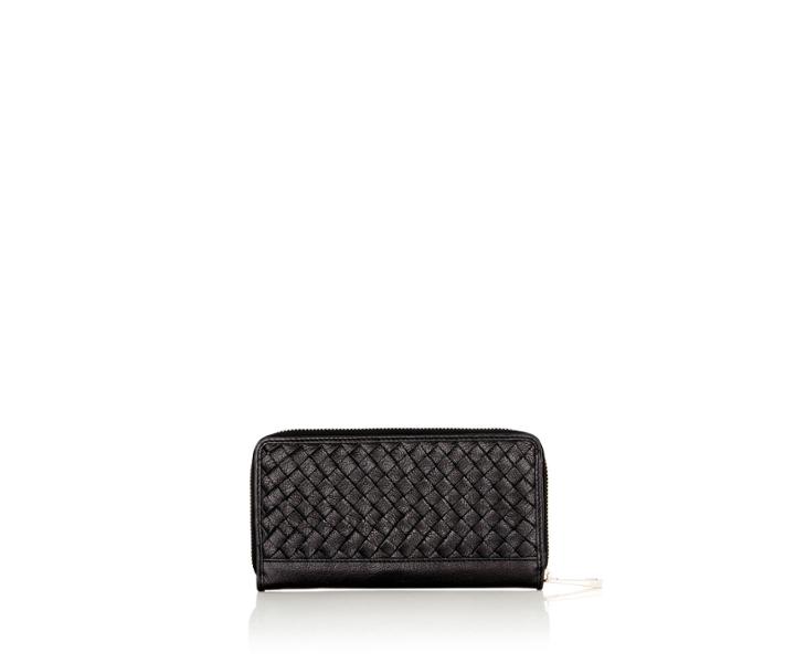 Oasis Leather Zoe Weave Zip Purse