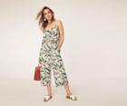 Oasis Delia Palm Print Trousers