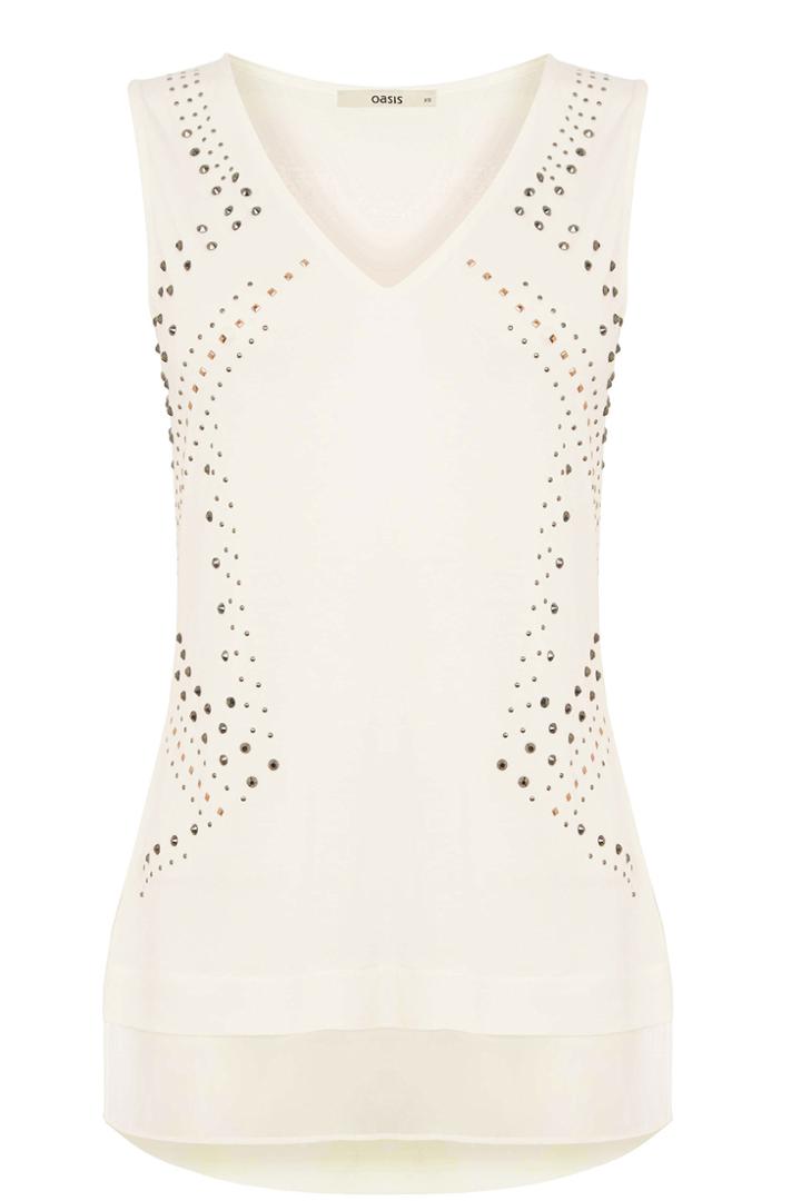 Oasis Studded Trim Vest