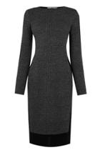 Oasis Tweed Patched Tube Dress