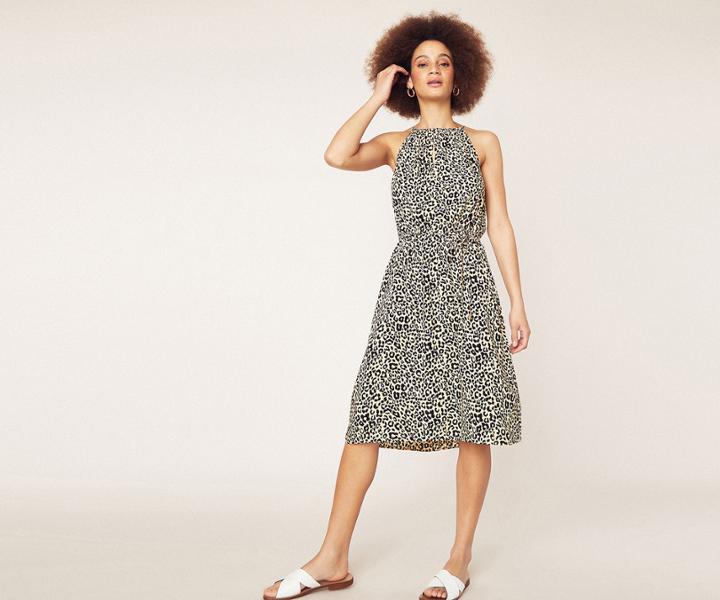Oasis Leopard Print Sundress