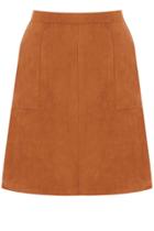 Oasis Isabella Suedette Button Skirt