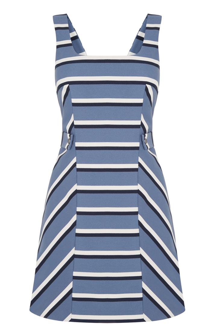Oasis Stripe Pinafore Dress