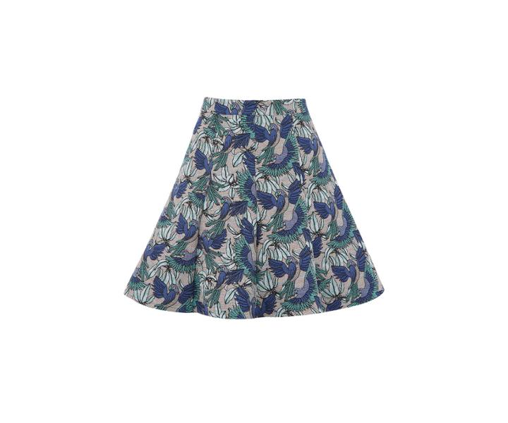 Oasis Zsl Parrot Jacquard Skirt