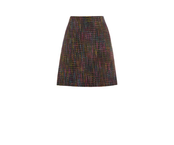 Oasis Coloured Tweed Mini Skirt