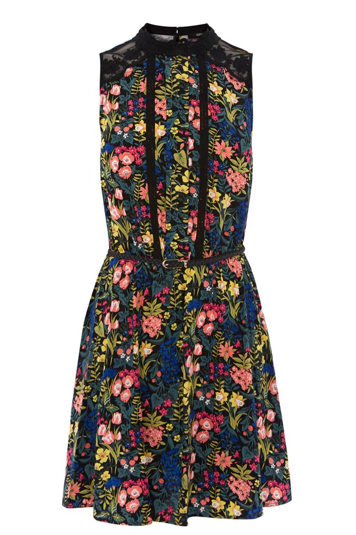 Oasis St Germain Lace Trim Dress