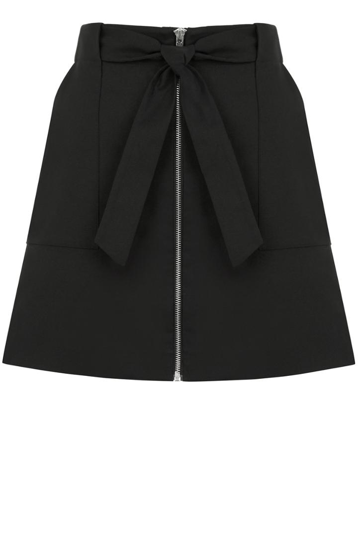 Oasis Zip A-line Marley Mini Skirt