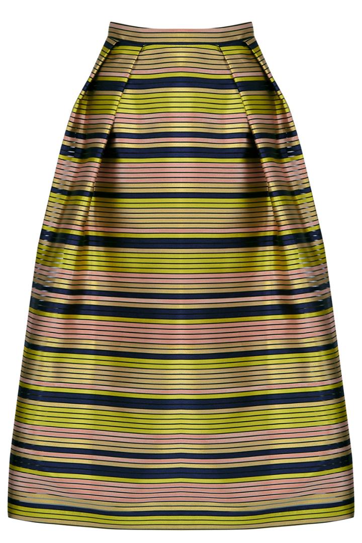 Oasis Multi Stripe Midi Skirt
