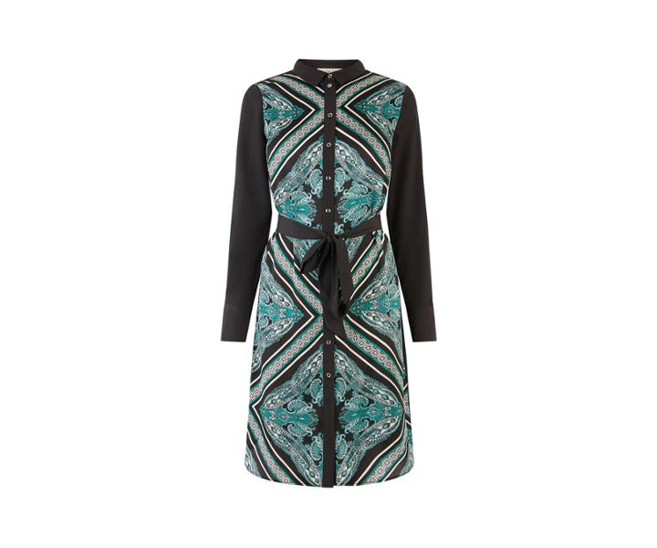 Oasis City Paisley Shirt Dress