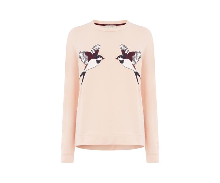 Oasis Bird Applique Sweat