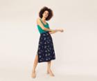 Oasis Susan Spriggy Split Skirt